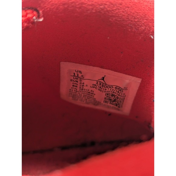 Womens Air Jordan OG “University Red” Size 11.5 Beaters - Picture 8 of 10
